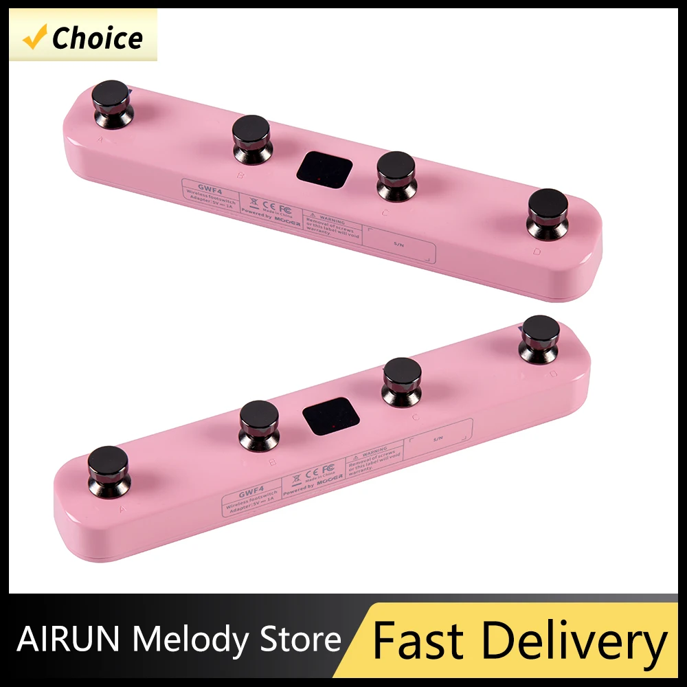 Mooer GWF4 Series Pengontrol Saklar Pedal Nirkabel Gitar Elektrik untuk Pedal Gitar Pintar Prime P1 dan Gitar Elektrik Gtrs