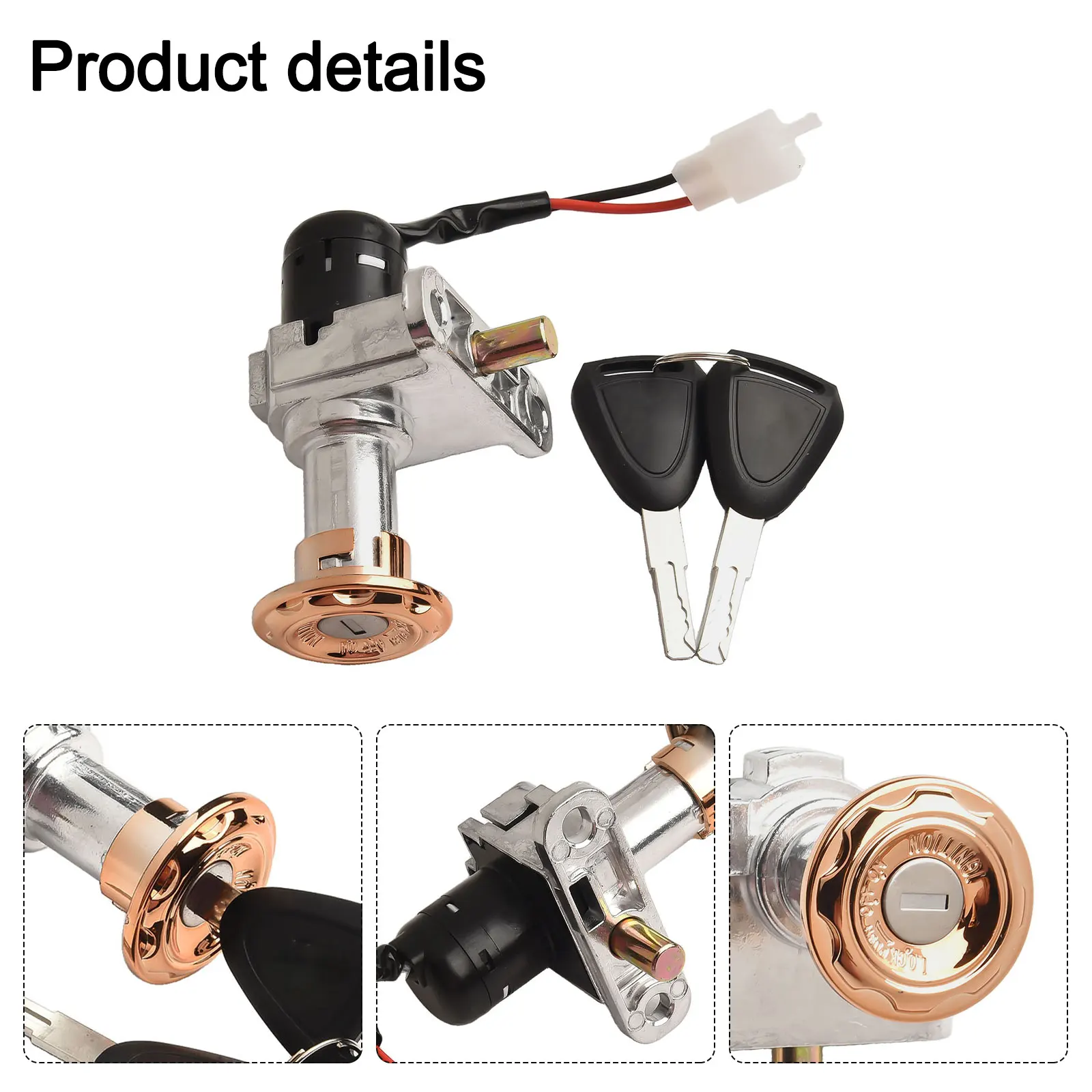 لقطع الغيار كخيارات الصورة قفل مفتاح الدراجة الكهربائية ومفتاح للدراجة الكهربائية سكوتر 2PIN التبديل