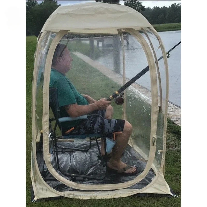 

Fishing tent autumn and winter single outdoor windproof and cold-proof transparent tent