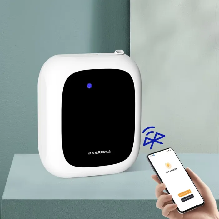 Commercial Wall Mounted Aromatherapy Home CE Smart Electronic Bluetooth Battery Operated Aroma Diffusers for Companies