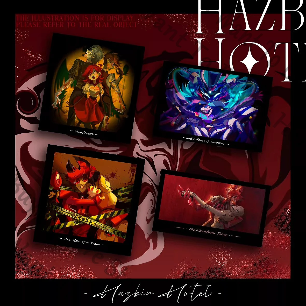

Anime Hazbin Hotel Alastor Charlie Morningstar Vox Cosplay Cartoon Photographic Film Accessories Lesser Calorie Transcard Gift