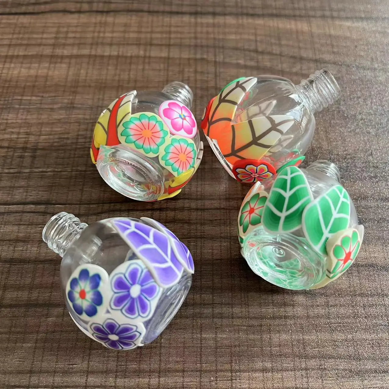 5 Stück 15ml Ballon Airbag Parfüm flasche Sprüh zerstäuber nachfüllbar runde tragbare transparente leere Glass prüh zerstäuber flasche – Detail 2