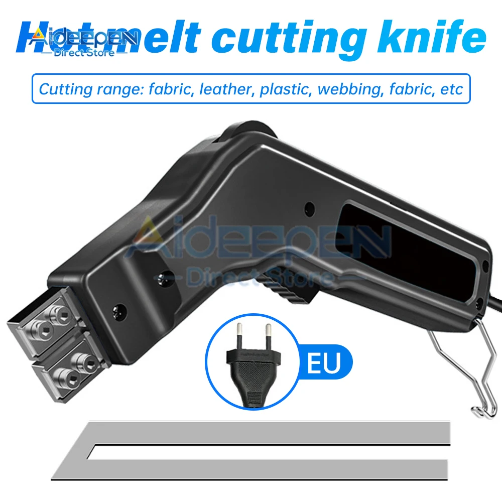 50-600 degrees 300W Rope Cutter Fabric Cutter Electric Hot Knife Heat Sealer Adjustable Power Cutting Tool Kit With Blades