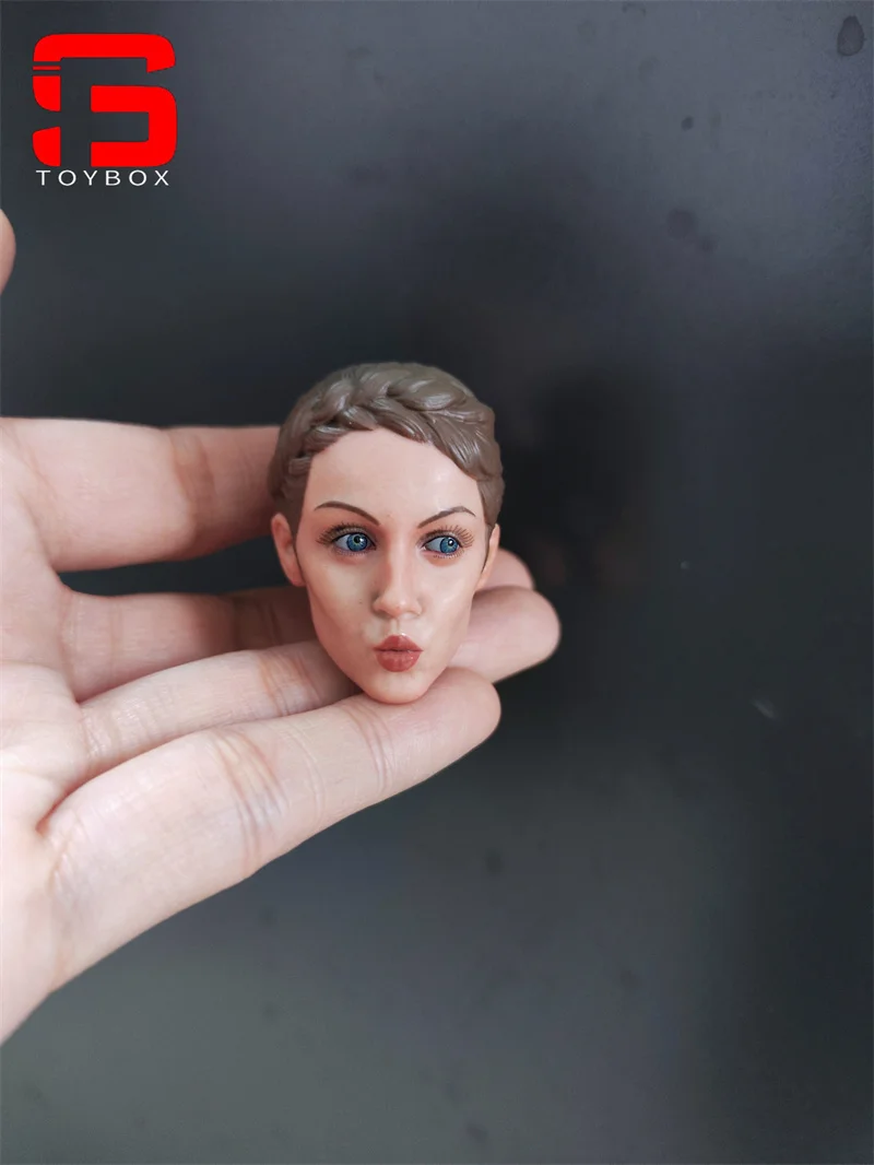ในสต็อก 1/6 Scale ทหารหญิงหัว Sculpt พร้อม Pouting Expression Fit 12 ''ทหารหญิง Action Figure Body ตุ๊กตา