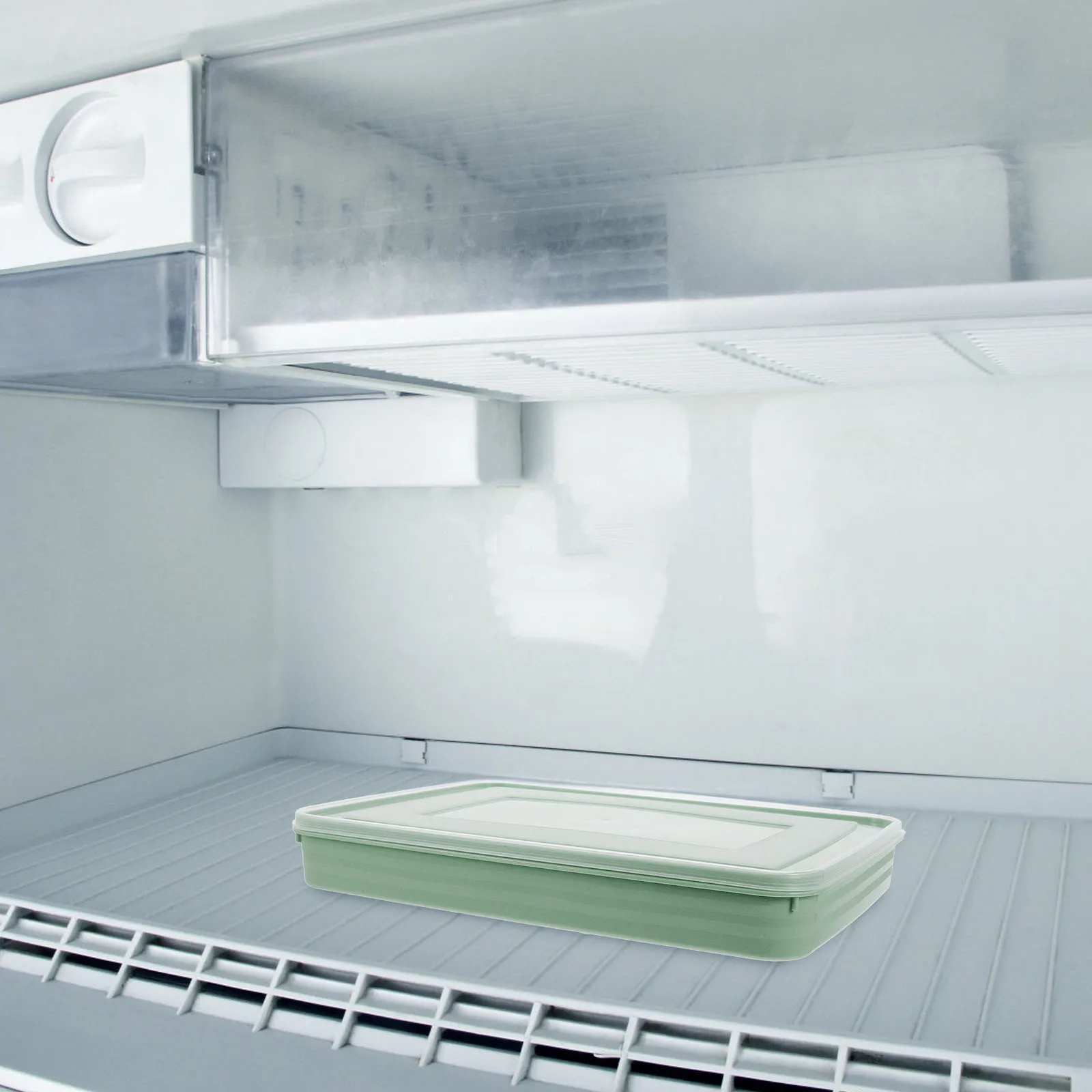 

2Pcs Dumpling Box Sealed Container Lid Design Moisture Prevention Space Saving Easy Access Treats Storage