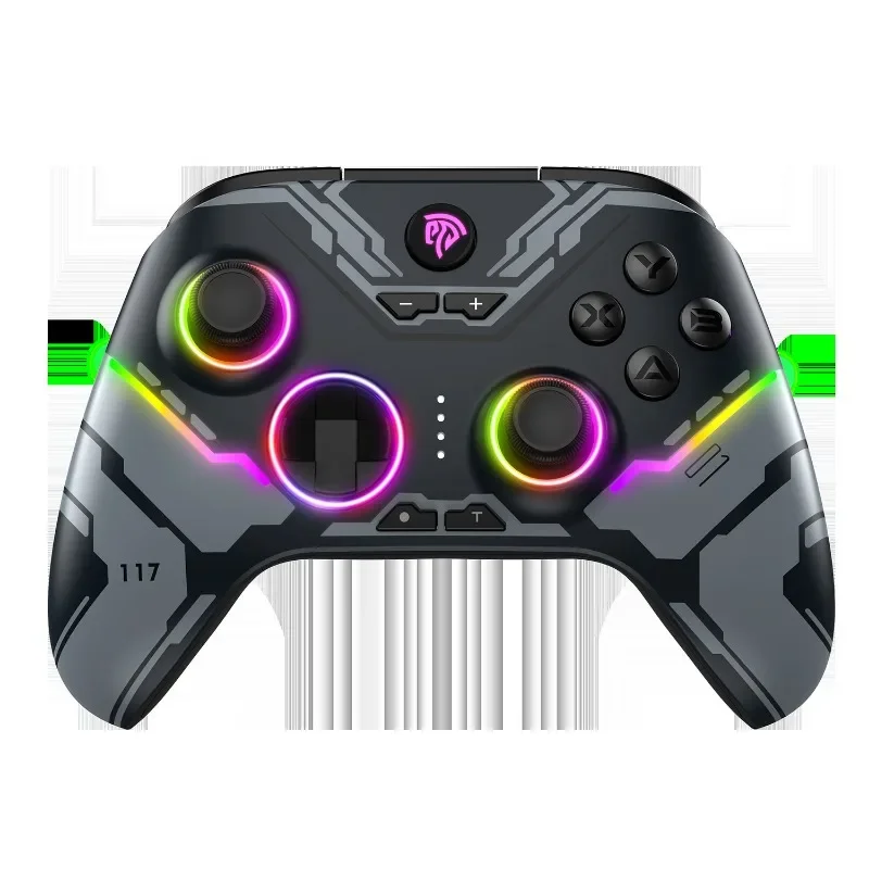 Bezprzewodowy pad do gier X15 RGB Cool Lights Mecha Starry Controller Odpowiedni do komputera PC/Switch/iOS/Android/Steam Deck