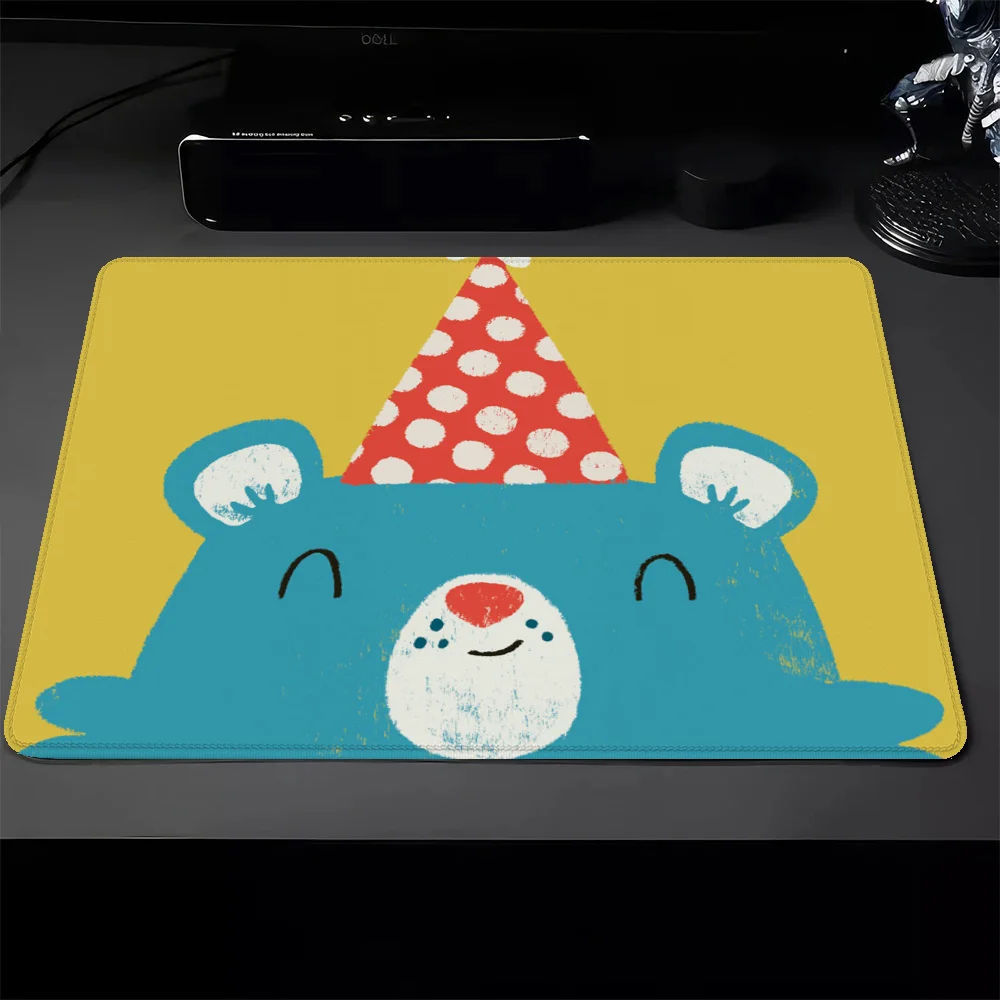 Tapis de souris de jeu Kawaii Animal, petits polymères en caoutchouc, tapis de table, accessoires PC Deskvirus, sous-tapis, clavier