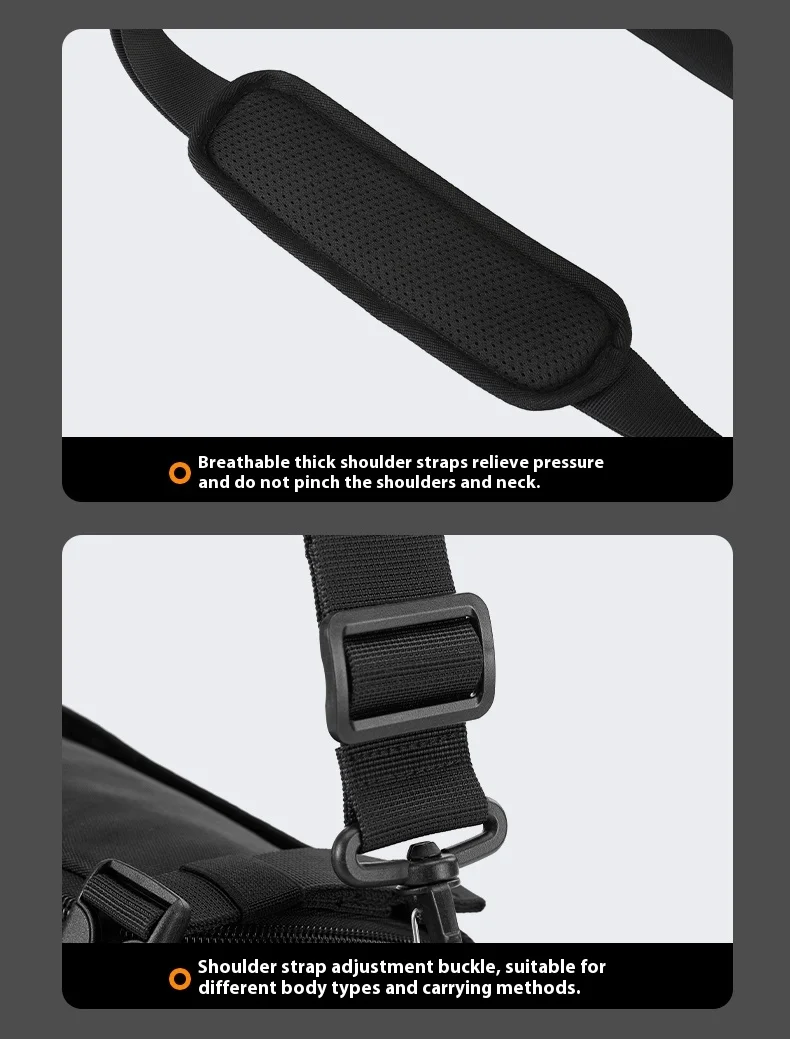 Tigernu Herren-Umhängetasche, taktische Umhängetasche, Herrentaschen, Outdoor-Tasche, Fahrrad-Hängetasche, Sport-Radsport-Umhängetasche, Messenger-Tasche – Detail 14