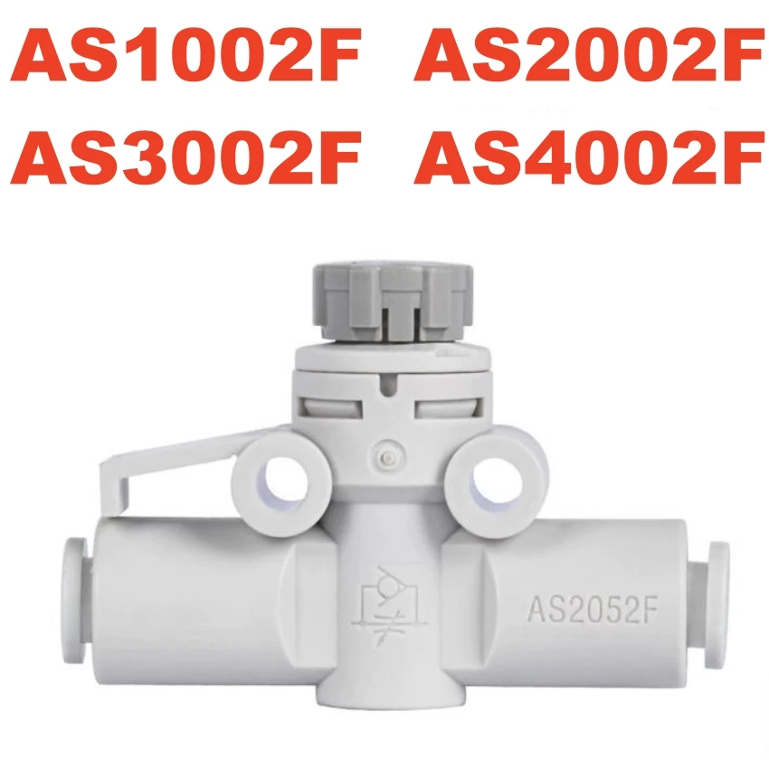 AS1002F AS2002F AS3002F AS4002F AS2052F Speed Controller One Touch Fittings In-line Type AS1002F-04A AS2002F-04A AS2052F-06A 08A