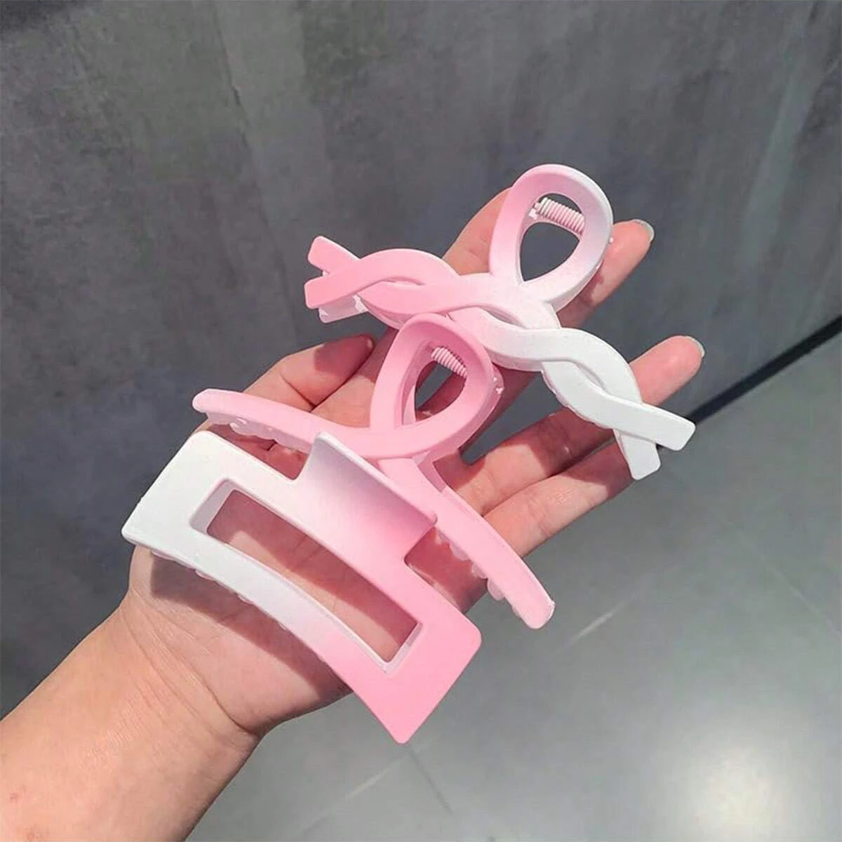 1 Stück geometrische quadratische Haarklammern für Frauen, für dickes, langes und lockiges Haar, rutschfestes Design, weibliches Haar-Accessoire – Detail 8
