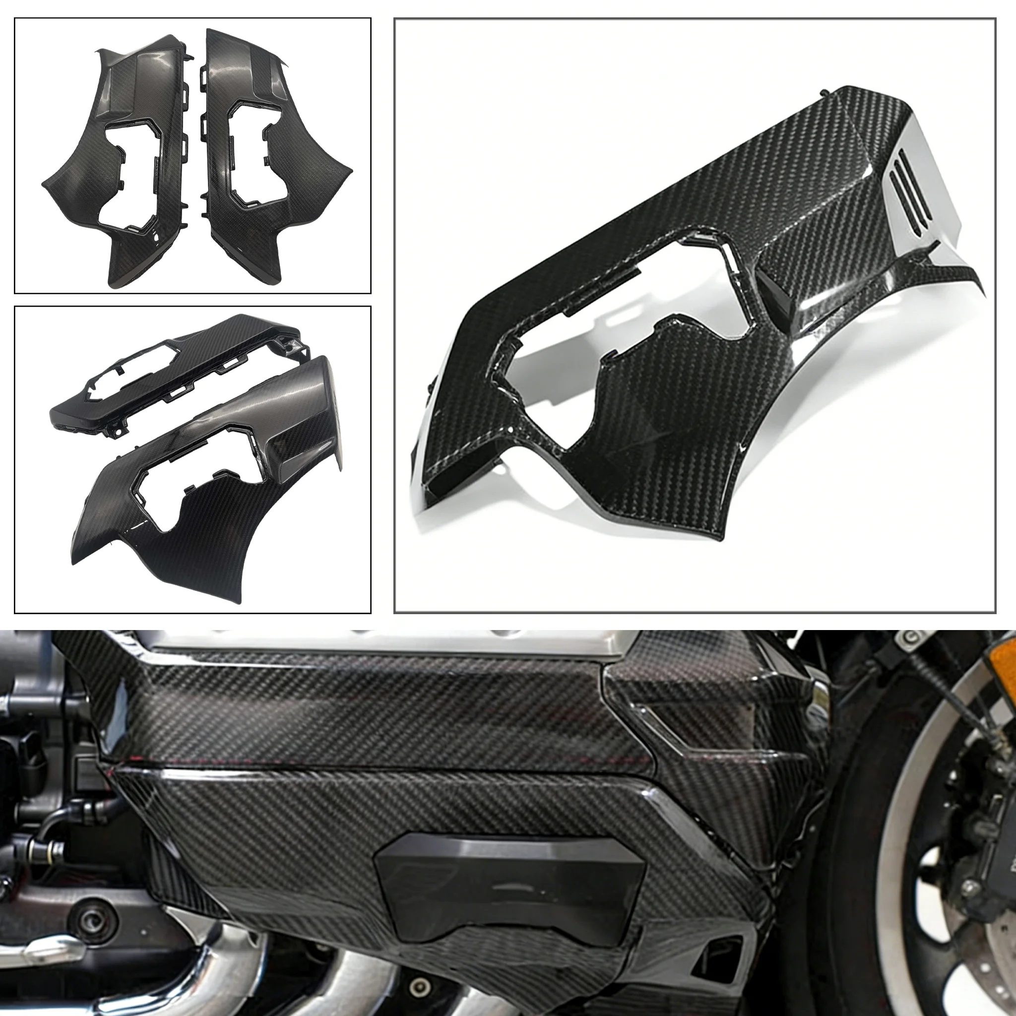 High quality for Honda Golden Wing DOLD WING GL1800 new model frame blackened carbon fiber engine side panel 2018-2024 years