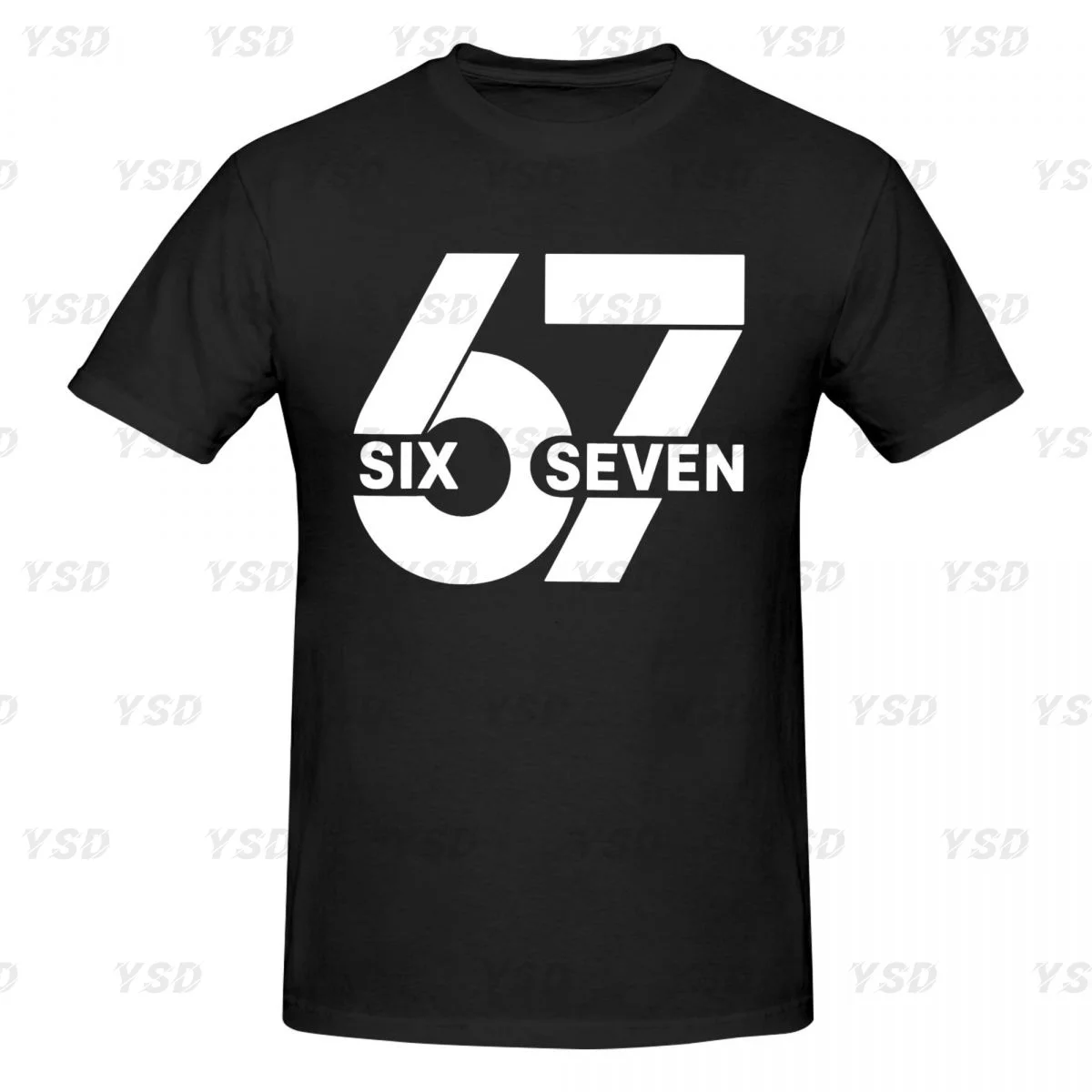 

67 Six Seven Men's tight fitting sports Cotton T-shirt,cosy,Oversized Tee shirt
