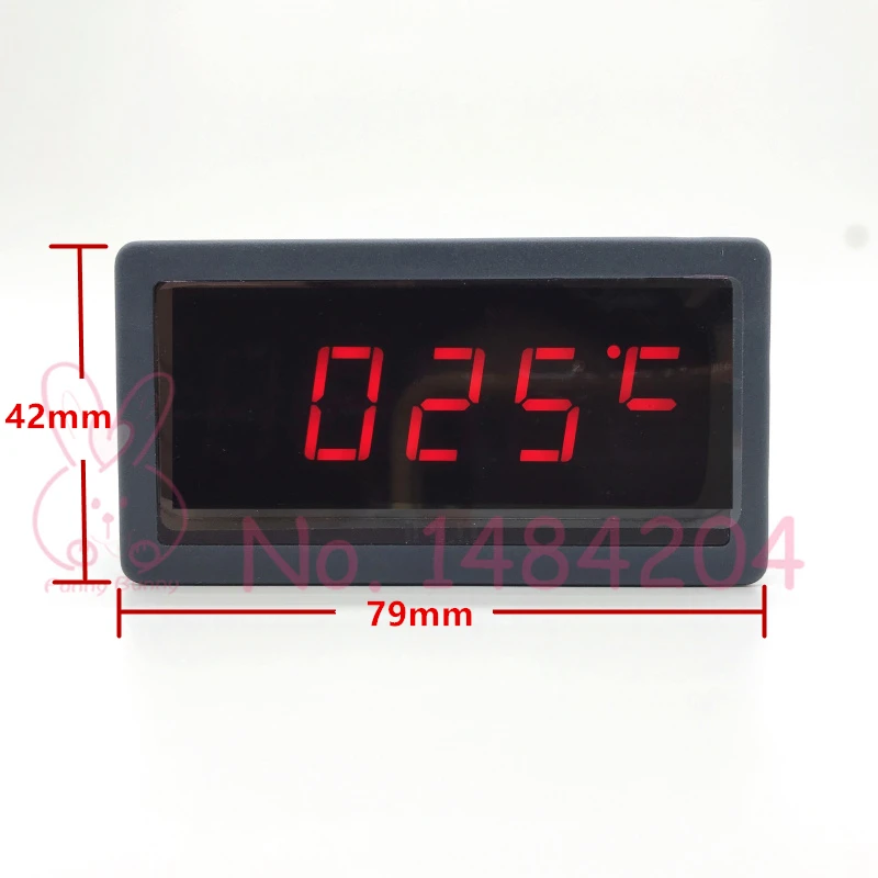 Digital Thermometer AC 220V  for Pt100 3 Wire  Pt 100 Temperature Indicator Red LED 5135H Thermal Display Range -50 to 400°C