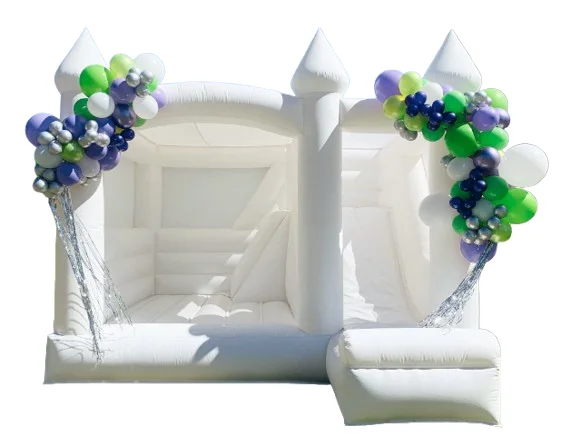 White Wedding Bounce House Inflatable Bouncy Castle Jumper inflatable white castle