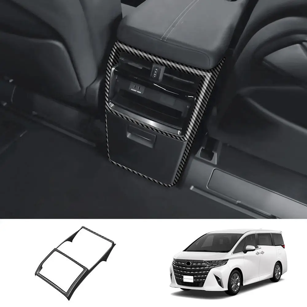 

Car Carbon Fiber Decorative Rear Anti-kick Frame Suitable For 23 Toyota 23 Alphard/Vellfire 40 Series Car Mods