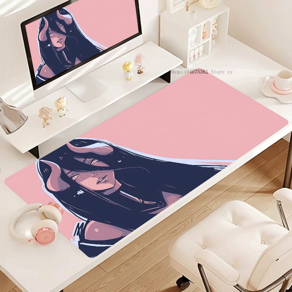 1pc hot sexy girl  Albedo Mousepad Non-slip Mouse Pad Suitable For Office Computers Laptops E-sports Game Desk Mats XXL Keyboard