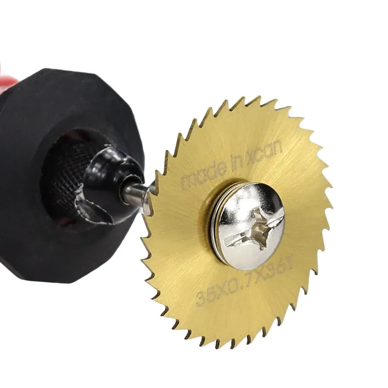 XCAN HSS Saw Blade 22-85mm Circular Saw Blade 60T/72T/108T/120T Titanium Coated Mini Cutting Disc for Rotary Tools Wood Metal 