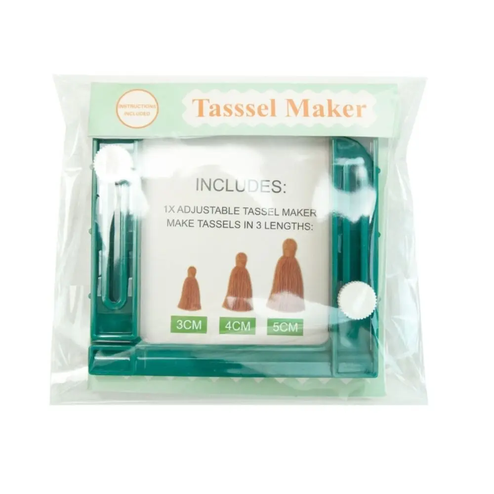 Square Plastic Manual Tassel Maker Ajustable Tassel Tool Hand-knitting DIY Handmade