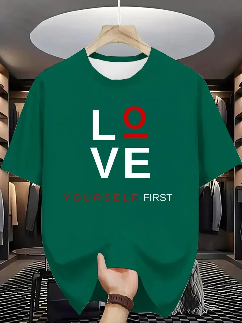 تي شيرت رجالي صيفي رياضي سريع الجفاف لعام 2025 بأكمام قصيرة، مقاس فضفاض غير رسمي، قميص بأكمام قصيرة يسمح بالتهوية سريع الجفاف