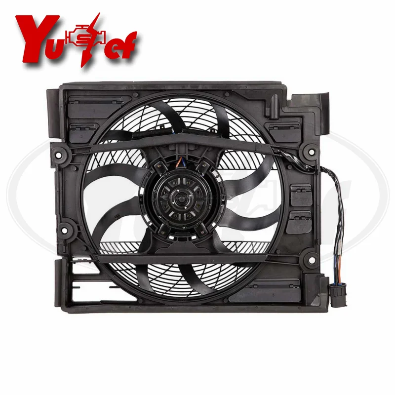 Quality Cooling Fan Assembly for BMW Touring E39 520 523 525 528 530 540 1995-2004 64548371362 64548380780 300W 4 PLUGS