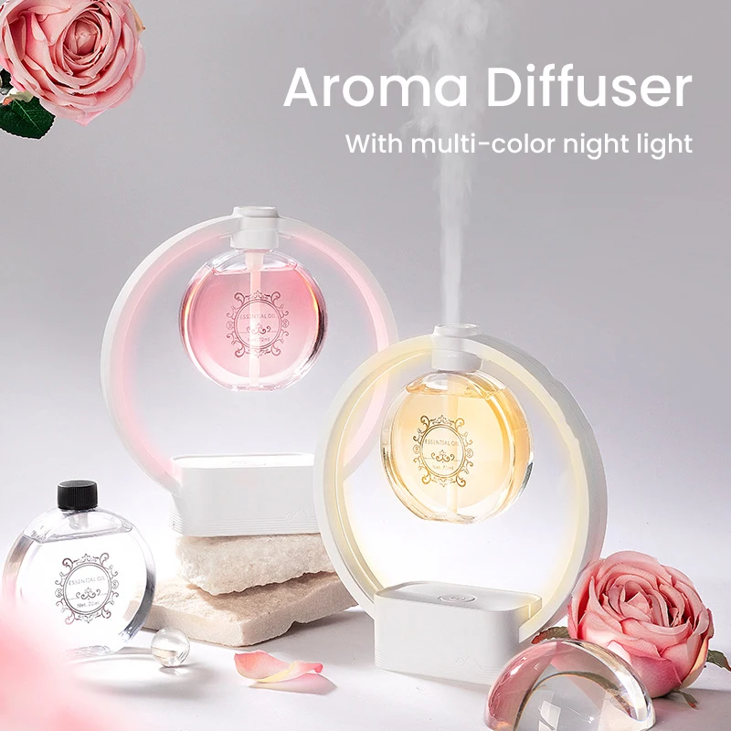 Difusor De Fragrância Aroma Elétrica 6 Modos Óleo Essencial Difusor Perfume 1200Mah Bateria Umidificador De Ar Mutil Cor Night Light