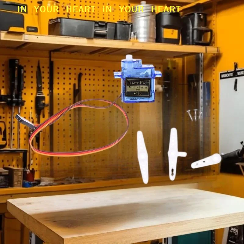 Motor 180 ° /360 ° Kit de Inicio Arduino para Proyecto DIY de Brazo Robótico de Coche RC con Control Digital de Rotación 5V, 1/3 Piezas, con Micro Servo SG90 9G