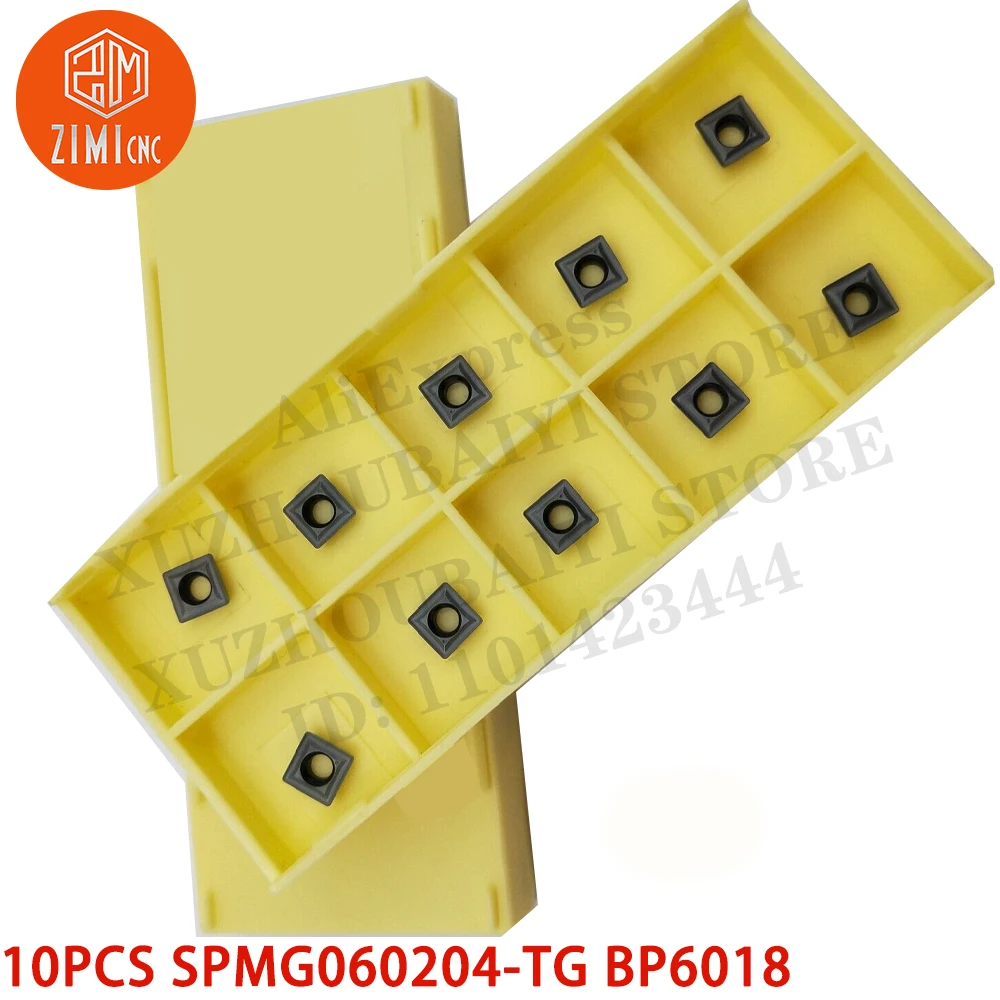 10 قطعة SPMG060204-TG BP6018 مثقاب SPMG CNC U إدراجات كربيد SPMG06 لـ SP 16-20 مم أدوات CNC مخرطة معدنية ميكانيكي أدوات القطع