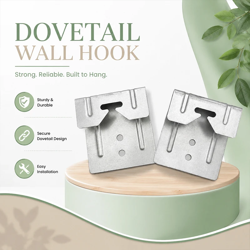 Dovetail Mirror Mounting Hooks Wall Fixed Back Hanger Bracket for Home Smart Vanity Mirror Installation Hardware Kit