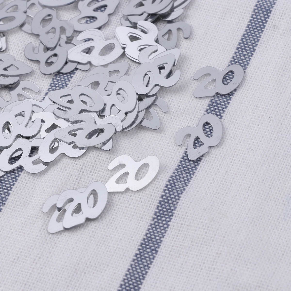 

Silver Sequin Confetti Decoration Birthday Decorations Dining Table Anniversary