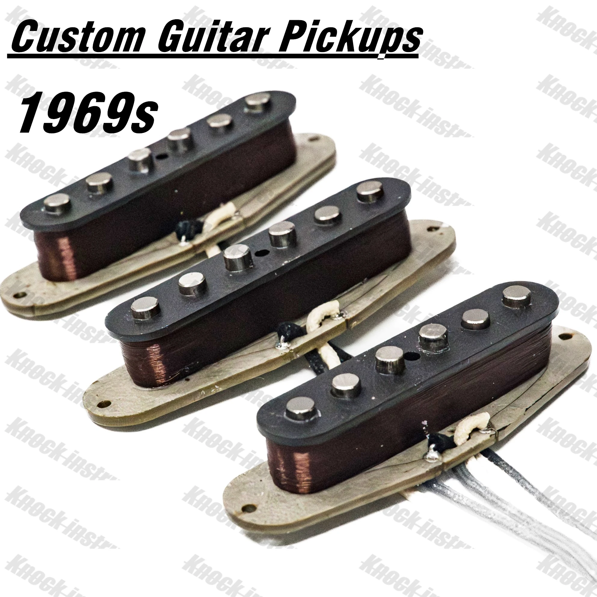 St vintage 1969 Pickups hand gefertigte sss alnico 5 Elektro gitarren Pickups graue Bodenplatte 69 Spulen draht