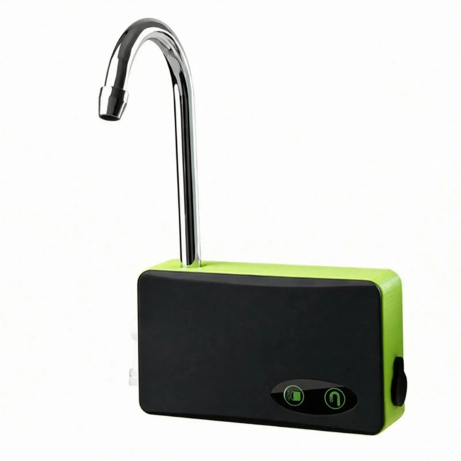 USB Rechargeable Oxygen Pump for Fishing with LED Light and Curved Spout for Water Transfer and Aeration Portable ABS Water Pump