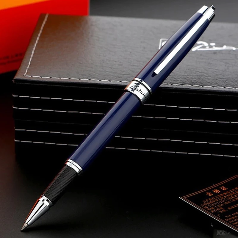 

Pimio 912 Metal Ballpoint Pen Black Classic 0.5mm Nib Business ball Pen Luxury Elegant Writing Students Gift Signature Pen