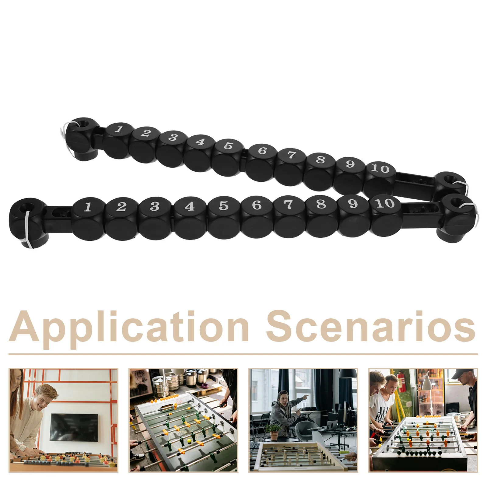 4 stuks voetbalscoreteller duurzame nauwkeurige scoring voor familiebijeenkomsten tafelvoetbal rekwisieten tafelvoetbaltafel