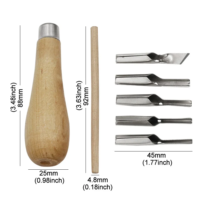 Wood Carving Chisel Tools Professional For Basic Detailed Carving Woodworkers Fine Arts Gouges DIY