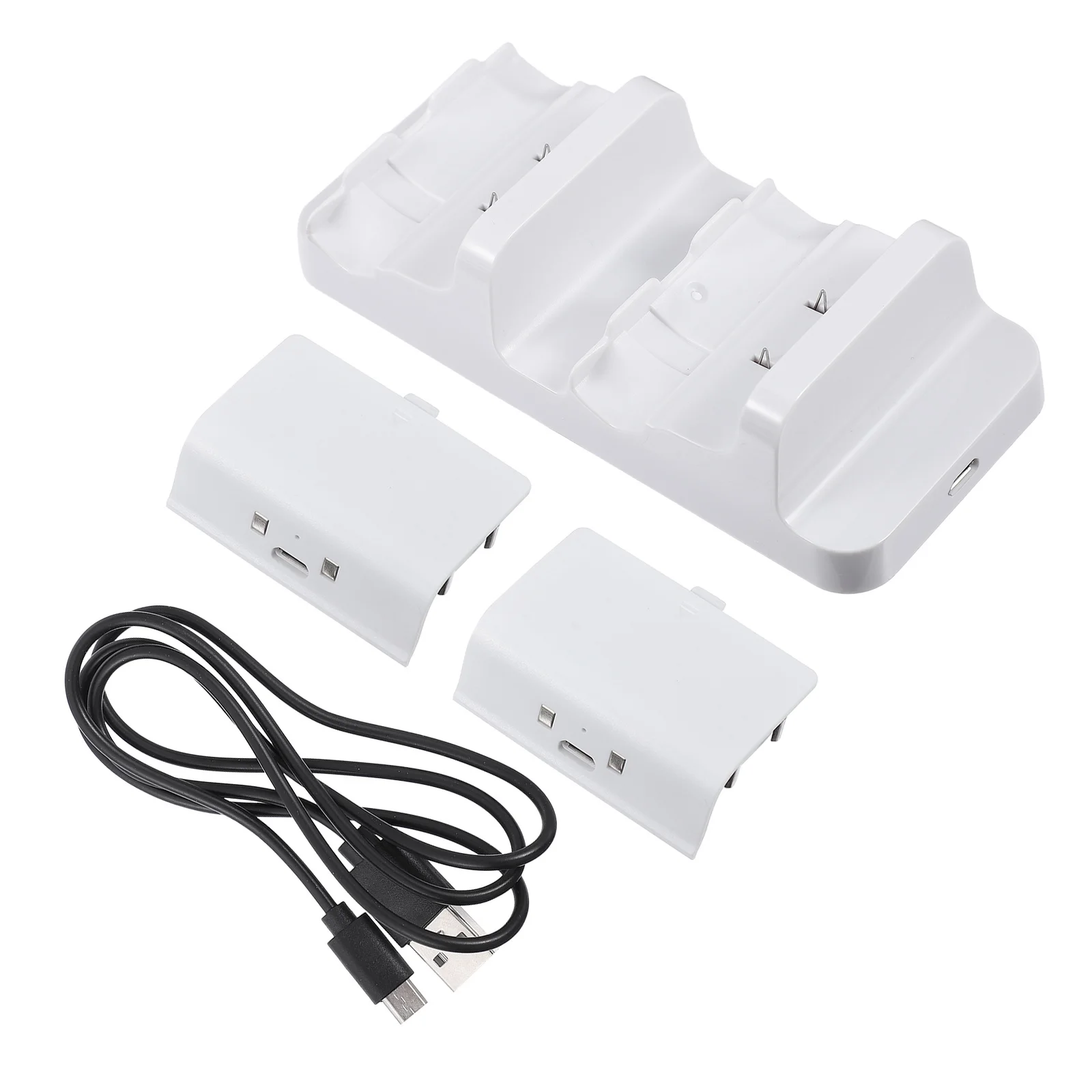 

1 Set Dual Charging Dock ABS Plastic Game Controller Dock Dual Gamepad Charging Station Rechargeable