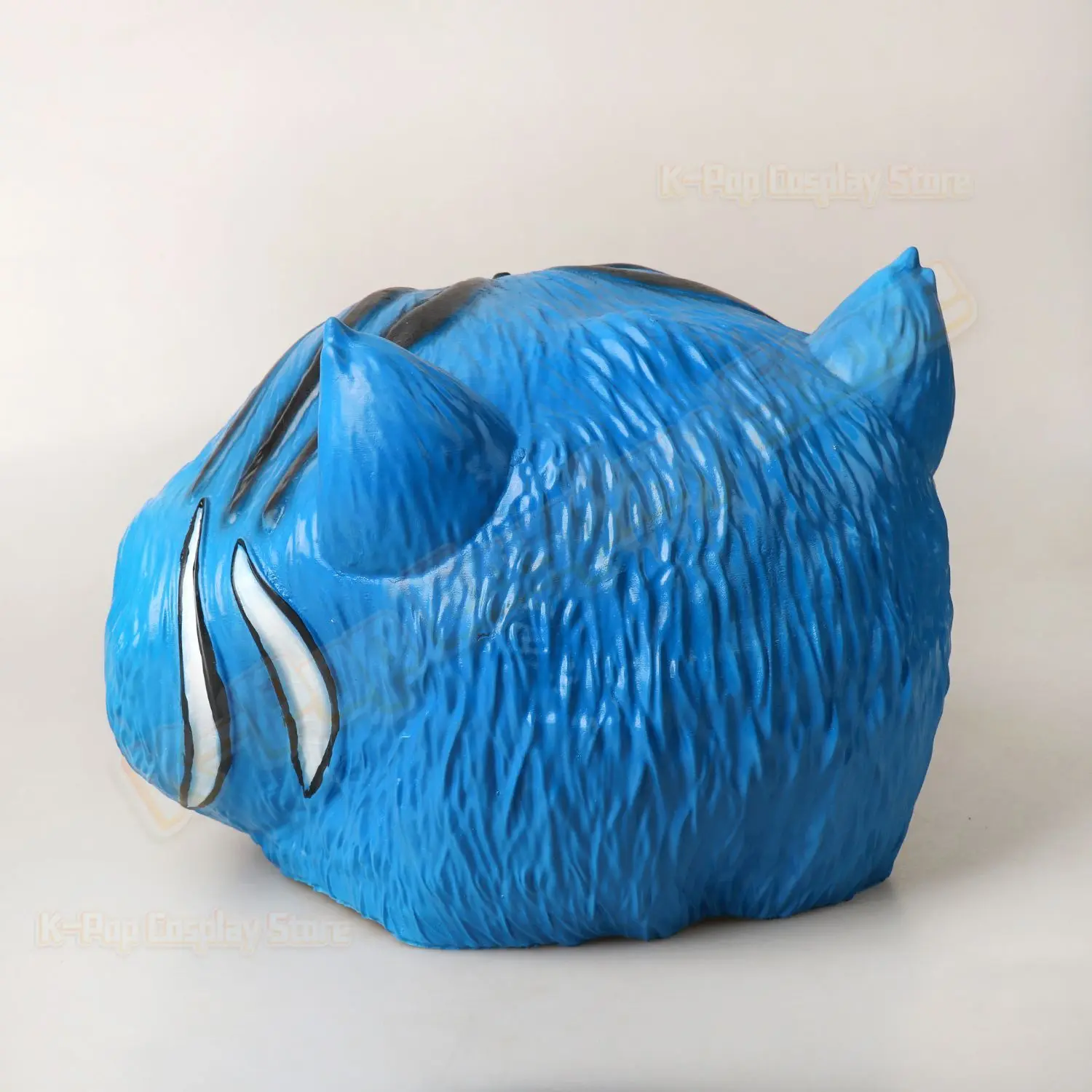 KPop Dem on Hunters Blue Tiger Halloween Latex Mask KPOP Girl Group Demon Hunter Headgear Cosplay Prop for Events Costume Party