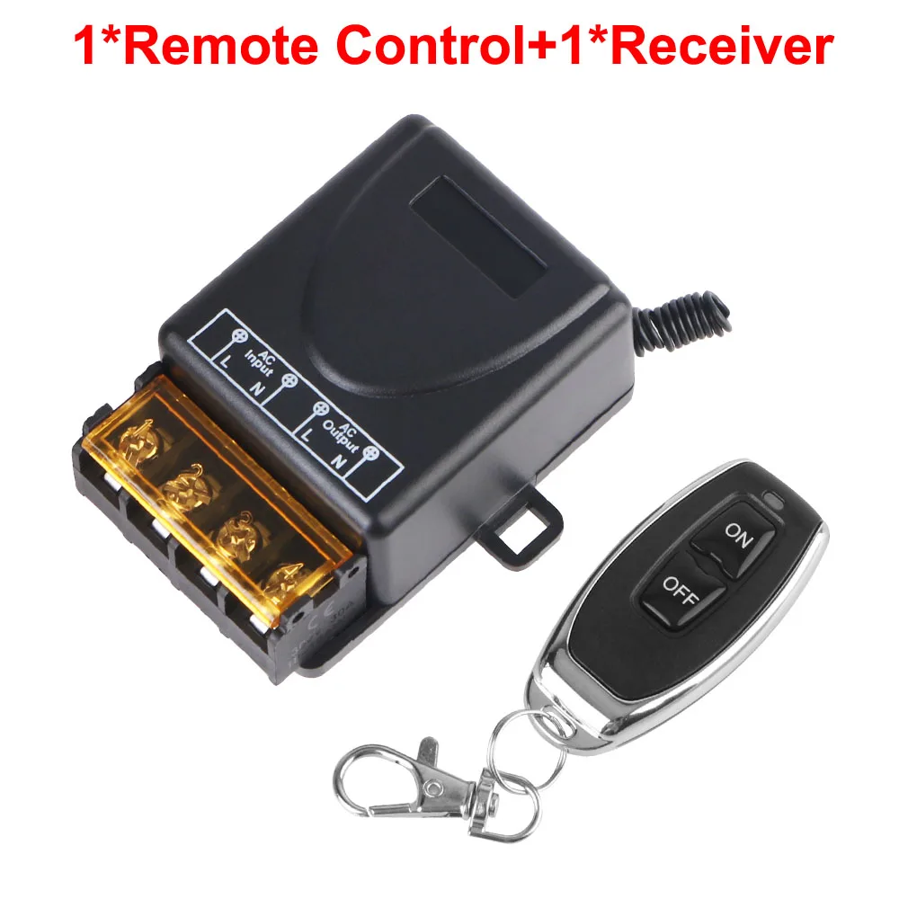 AC85-265V 30A RF433Mhz نظام التبديل الذكي مصابيح الجدار مفتاح الإضاءة التحكم عن بعد استقبال مضخة مياه لاسلكية التتابع