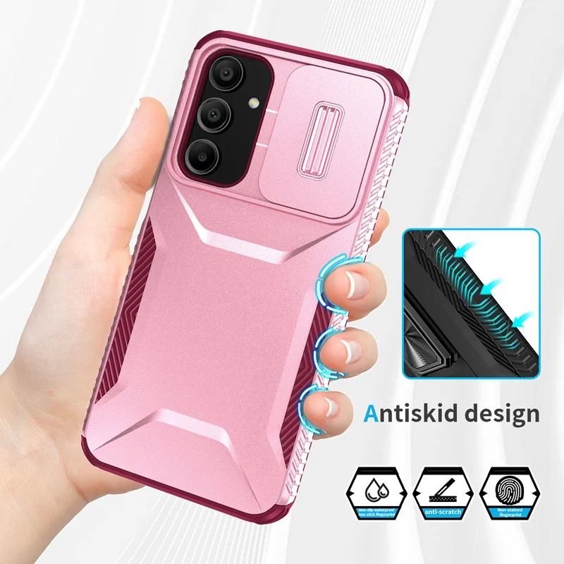 Case For Samsung Galaxy A16 Covers GalaxyA16 A 16 Military Antiskid Camera Lens Slide Cover For SamsungA16 Samsung A16 Cases