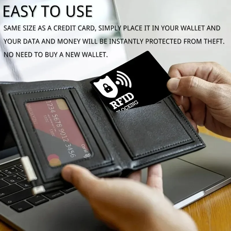 NFC ID Credit Card Protection Safe Bank Passport Entire Wallet Purse Shield Protect Blocker Guard RFID Blocking Card Contactless