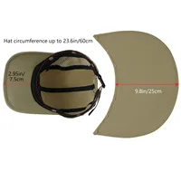BASSDASH UPF 50+ Foldable Fishing Hat Baseball Cap with Removable Neck Flap Portable for Men Women Golf Hiking - Image 4