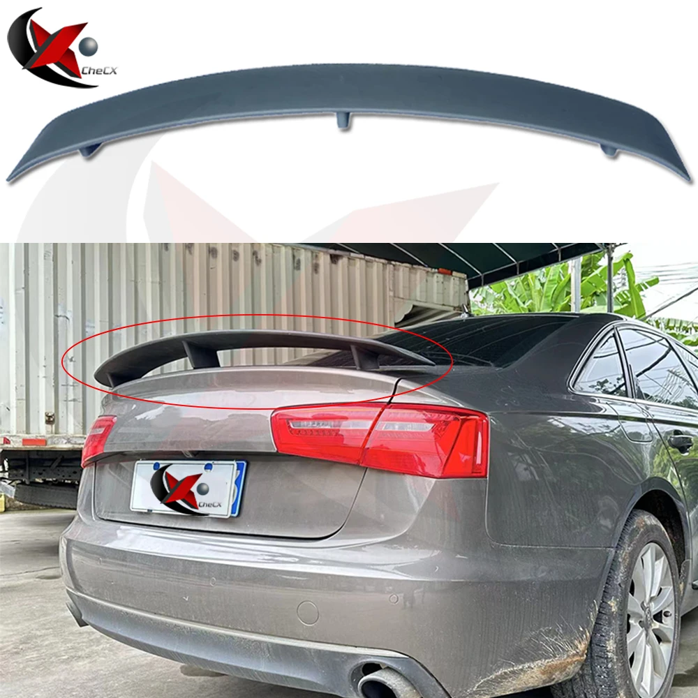 Suitable For Audi A6 C7 2012-2018 ABT Style Spoiler Trunk Lid Decorative Panel Automotive Exterior Accessories