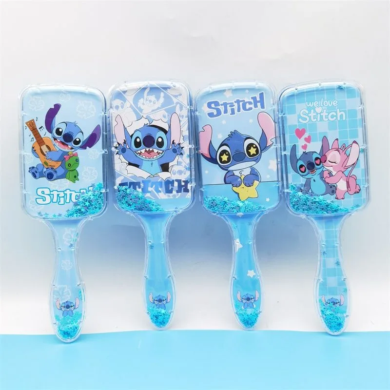 Neue Anime Lilo & Stich Treibsand Dekompression Luftkissen Kamm Kawaii Kinder Haar kissen Kamm Cartoon Friseursalon Requisiten