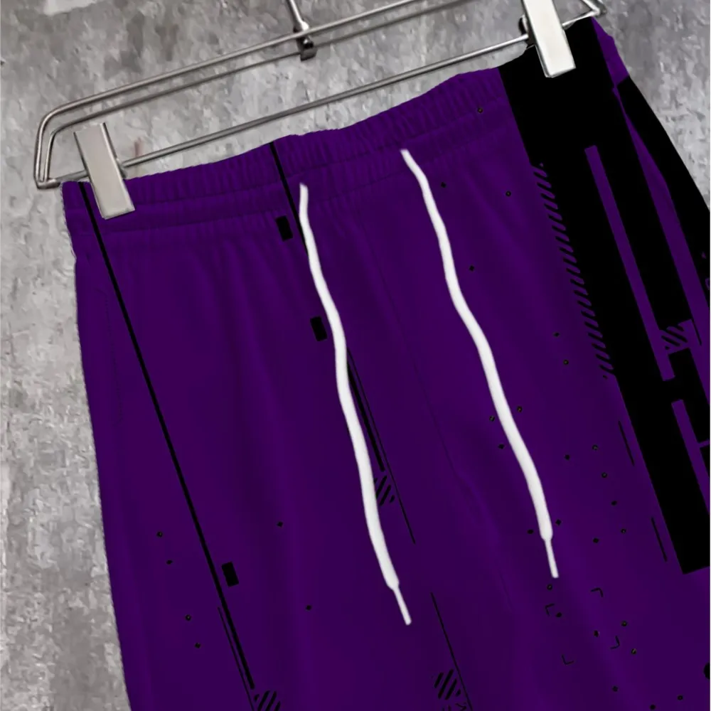 ثلاثية الأبعاد الطباعة الرقمية ركض الشارع السراويل الرجال جيوب جانبية مطاطا الرباط Sweatpants ركض السراويل للرجال بناطيل كاجوال #5