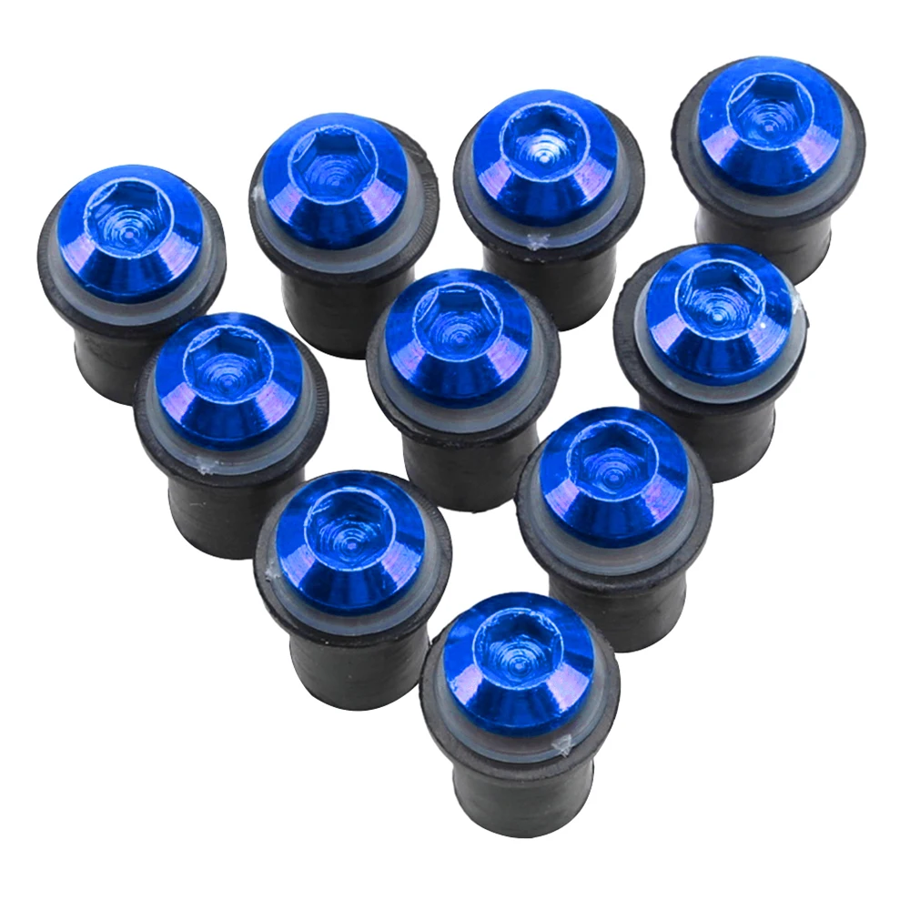 10PCS 5mm For Suzuki SFV650 GSX1300R HAYABUSA GSXR125 GSXR150 Katana XF650 RF900 LTZ400 Windscreen Windshield Bolt Screw Kit CNC