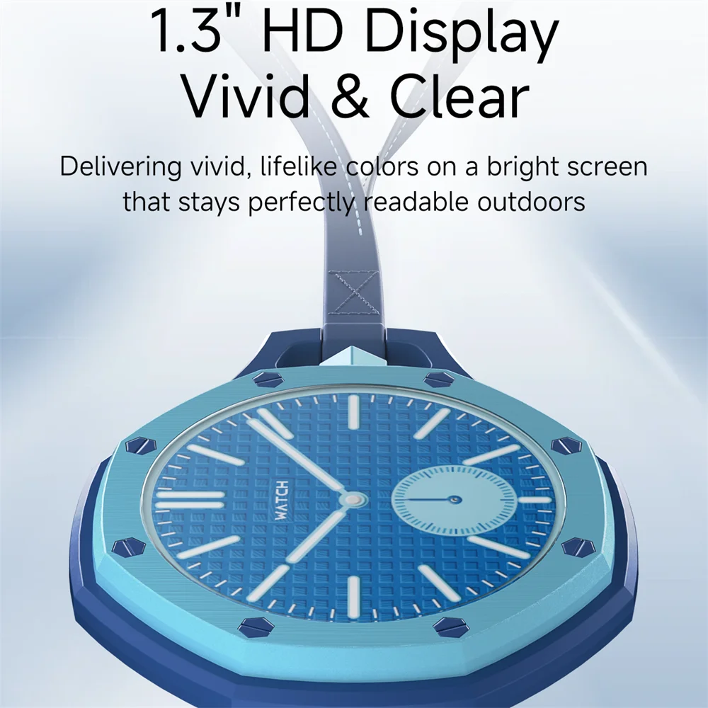 696 New Silicone Student Portable Pocket Watch Voice Assistant NFC 1.3