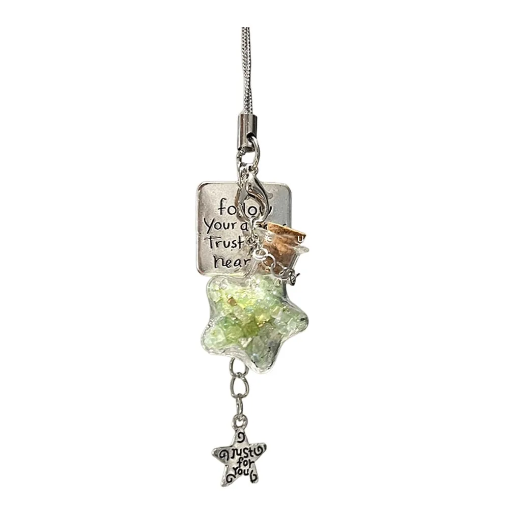 

Handcrafted Beaded Wind Chime Keychain Lightweight Resin Transparent Phone Lanyard Unique Design Charm Camera Charm