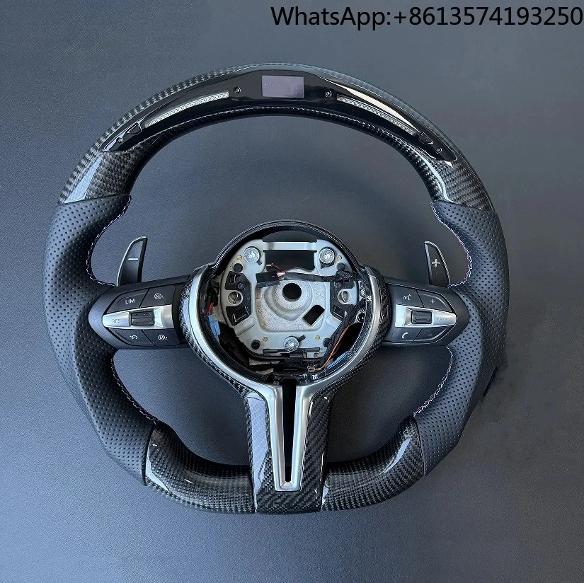 

Custom LED Carbon Fiber Steering Wheel with OBD Module for BMW 320 525 F10 F30 E90 F70 E71 F31 F32 X5 X6 F01 F07 F20 F11 F22 F25
