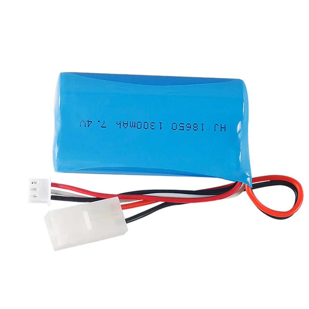 Akumulator Lipo 7,4 V 1300 mAh 18650 z wtyczką Tamiya do szybkiej ciężarówki meizhi 2856 Akumulator litowo-jonowy 7,4 V 2S