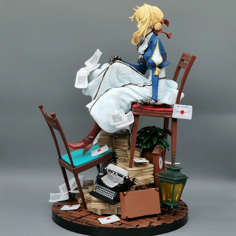 28cm Violet Evergarden Girl Toys Japanese Anime PVC Action Figure Toy Game Collectible Model Doll