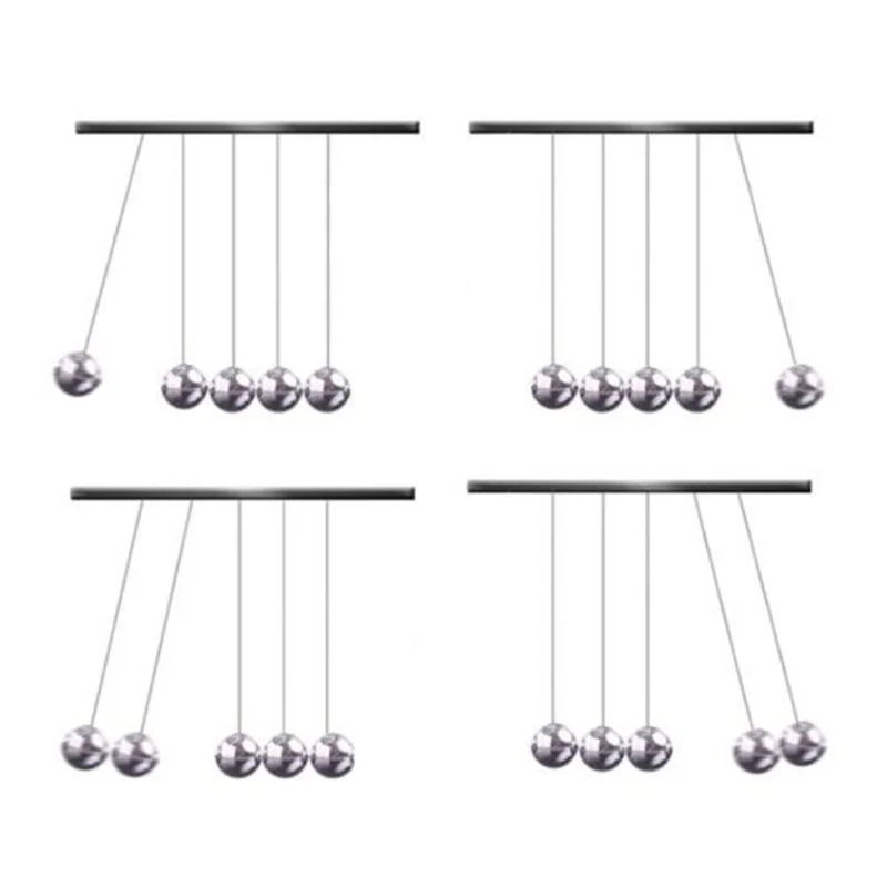 Physical Science Toy Newton Balance Pendulum Ball Collision Energy Conservation Law Ball Office Desktop Decoration Holiday Gift view 4